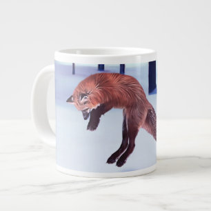 Leaping Fox Large Coffee Mug