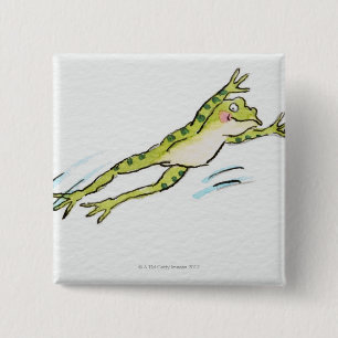 Leaping Frog 2 15 Cm Square Badge