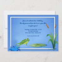 Leaping Frog Invitation