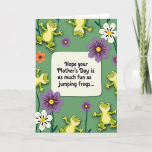 Leaping Frog Mothers Day Card