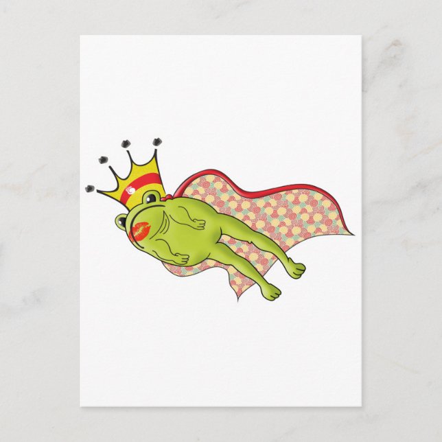 Leaping Frog Prince Colour Postcard (Front)