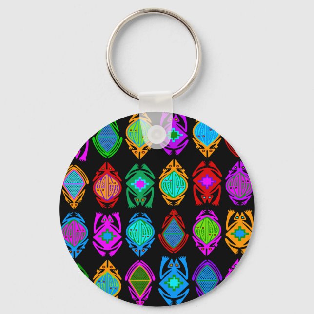 Leaping Frogs Key Ring (Front)