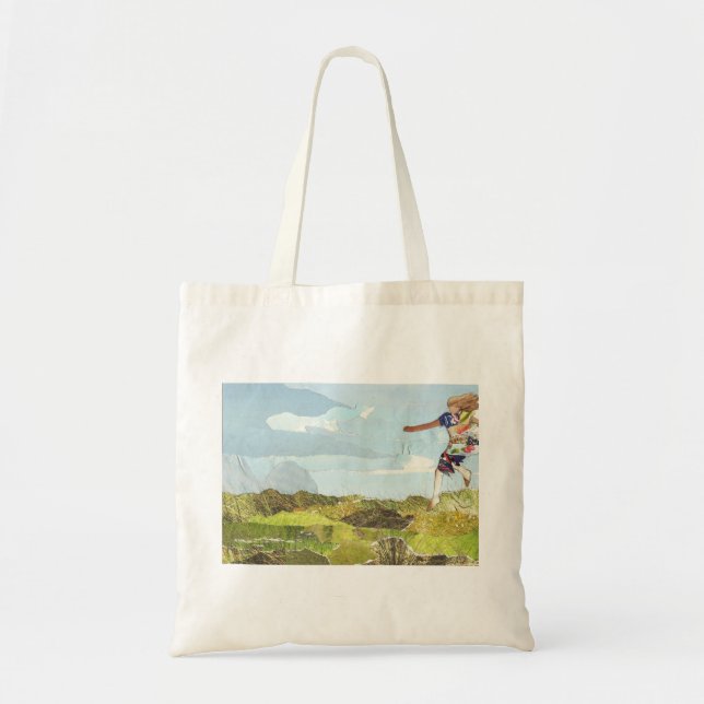 Leaping girl tote bag (Front)