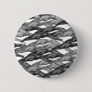 Leaping Greyhounds 6 Cm Round Badge