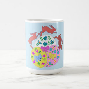 Leaping Hares  Coffee Mug