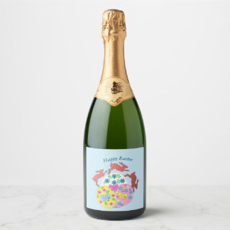 Leaping Hares  Sparkling Wine Label
