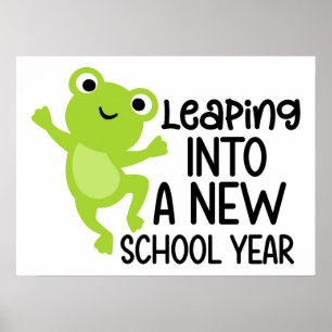 Leaping Into Learning – Fun & Fresh Start Design Poster