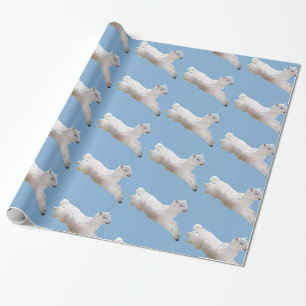 Leaping Lamb Easter Wrapping Paper