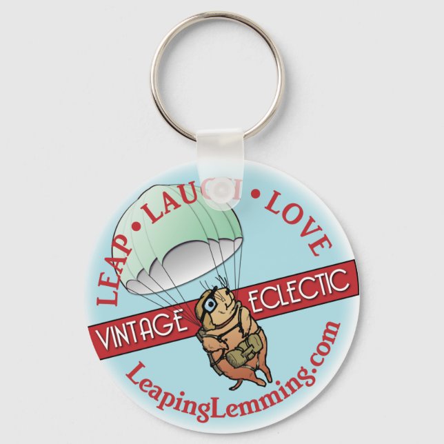 Leaping Lemming Key Chain (Front)