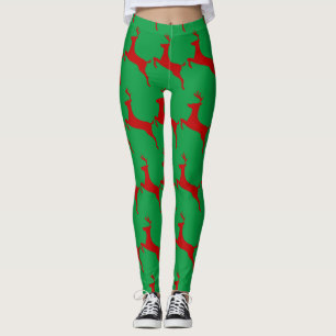 Leaping Red Deer Thunder_Cove Leggings
