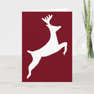 Leaping Stag Greeting Card