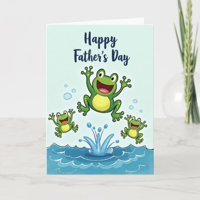 Leaping Sweet Fathers Day Card (Front)