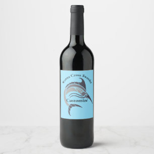 Leaping Swordfish Thunder_Cove Wine Label