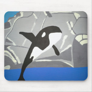 Leaping Whale Mouse Pad