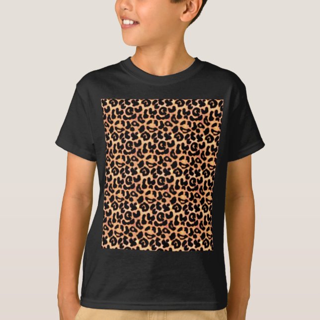 Leapord Print, Animal Print T-Shirt (Front)