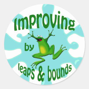 Leaps and Bounds Frog Teacher Grading Stickers