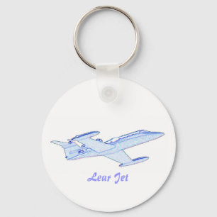 Lear Jet Key Ring
