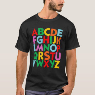 Learn ABCs Alphabet Children Toddler Boys Girls Ki T-Shirt