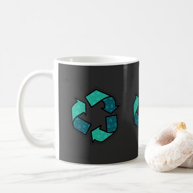 Learn About Recycling - Earth Day Coffee Mug (With Donut)