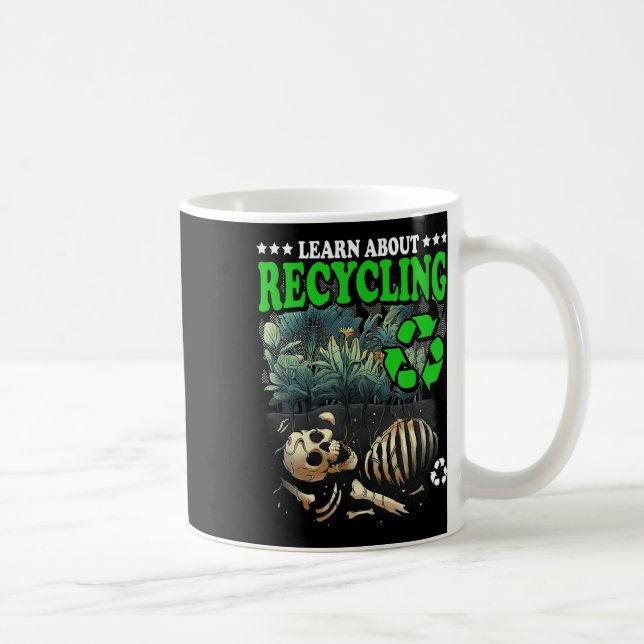Learn About Recycling Earth Day Environmental Prot Coffee Mug (Right)