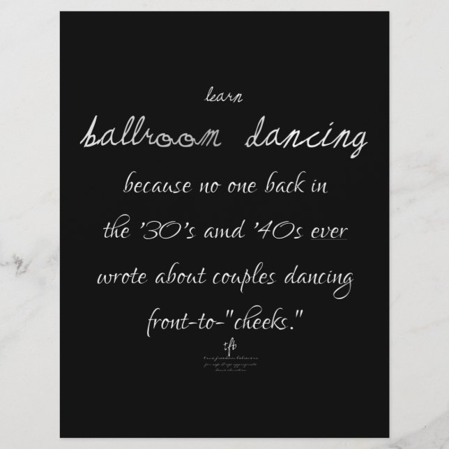 Learn Ballroom Dancing Mex. Silver Flyer (Front)