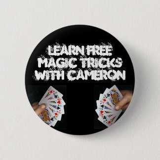 Learn Free Magic Tricks With Cameron 6 Cm Round Badge