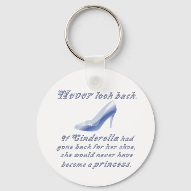 Learn from Cinderella's Shoe Key Ring (Front)