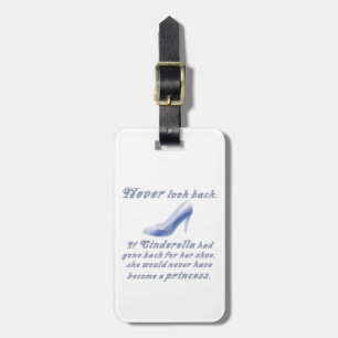 Learn from Cinderella's Shoe Luggage Tag