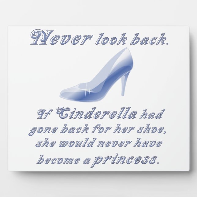 Learn from Cinderella's Shoe Plaque (Front)
