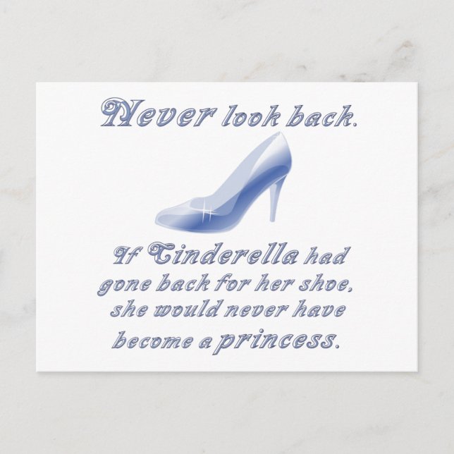 Learn from Cinderella's Shoe Postcard (Front)