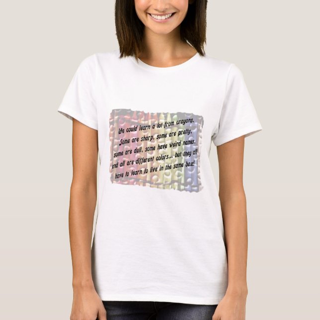 learn from crayons T-Shirt (Front)