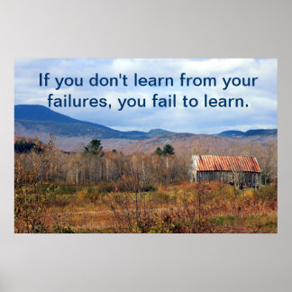 Learn from Failures Poster