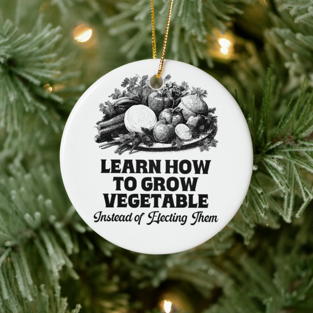 Learn How To Grow Vegetables Instead Of Electing Ceramic Tree Decoration (Tree)