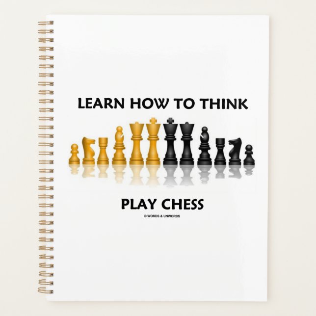 Learn How To Think Play Chess Reflective Chess Set Planner (Front)