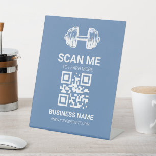 Learn More QR Code Sign Website Gym / Studio
