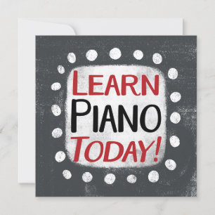 Learn Piano Today Greeting Card