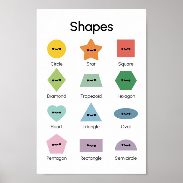 Learn Shapes  Poster (Front)