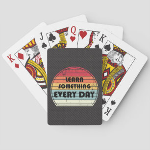 Learn something everyday - Motivation Playing Cards