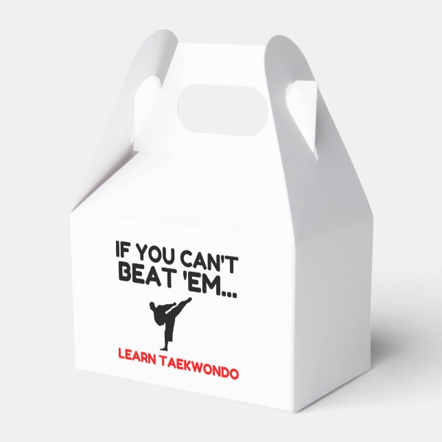 Learn Taekwondo Favour Box (Front Side)