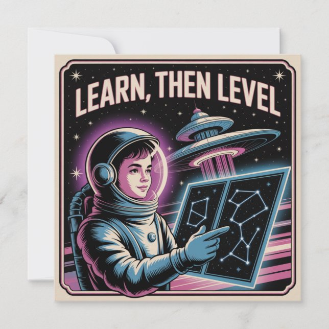 Learn, Then Level Invitation (Front)