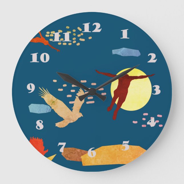 Learn to Fly Large Clock (Front)