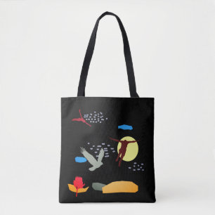 Learn to fly tote bag