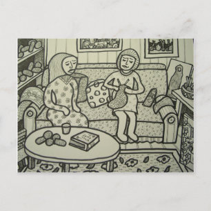 Learn to Knit bt Piliero Postcard