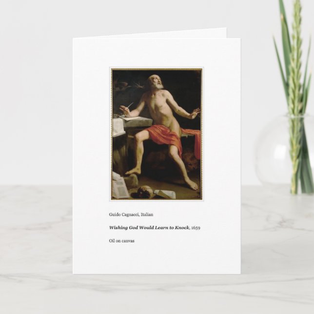 LEARN TO KNOCK BIRTHDAY CARD (Front)