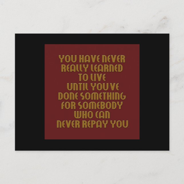 learn to live collection postcard (Front)