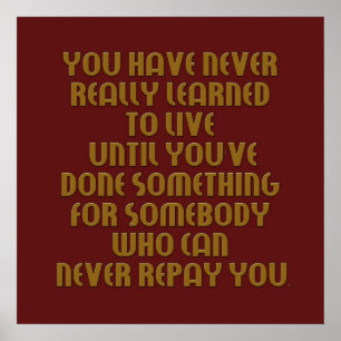 learn to live poster