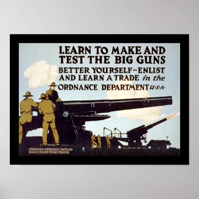 Learn to Make and Test the Big Guns Poster (Front)