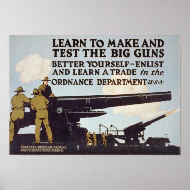 Learn to Make and Test the Big Guns Poster (Front)