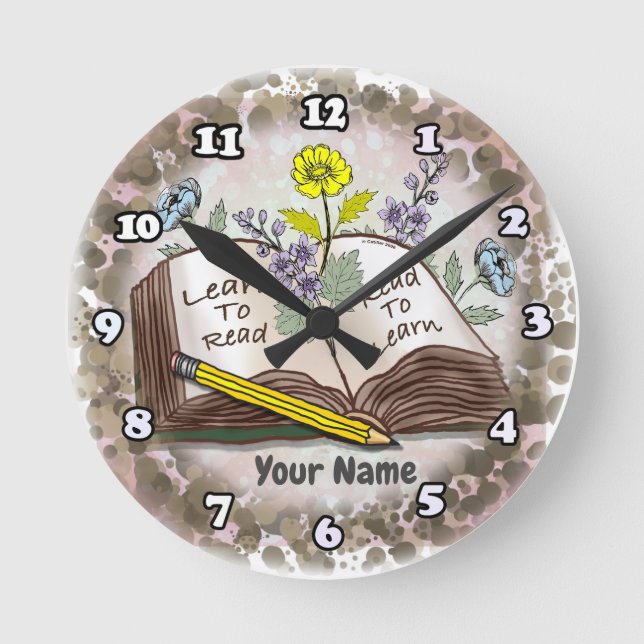 Learn To Read Round Clock (Front)