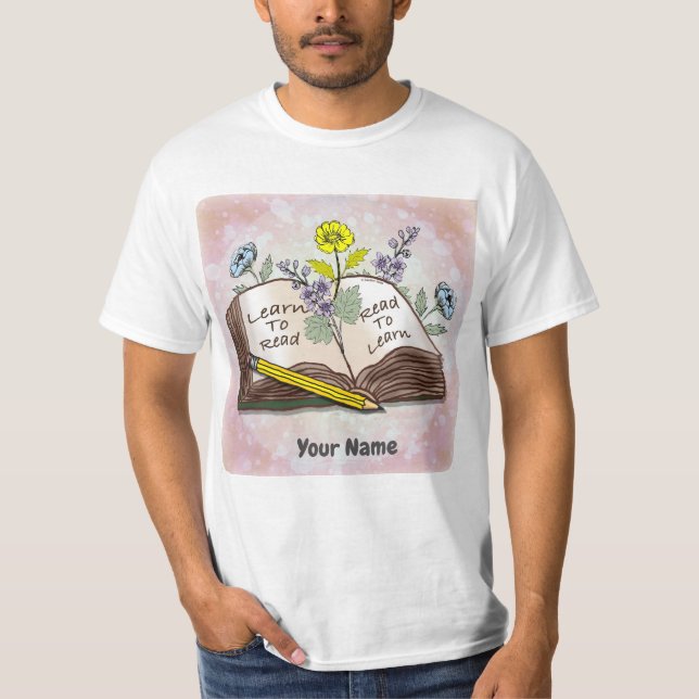Learn To Read T-Shirt (Front)